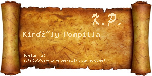 Király Pompilla névjegykártya